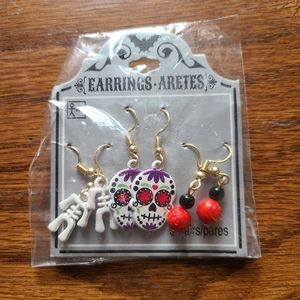 Spooky Halloween Earring Set (3 pair)